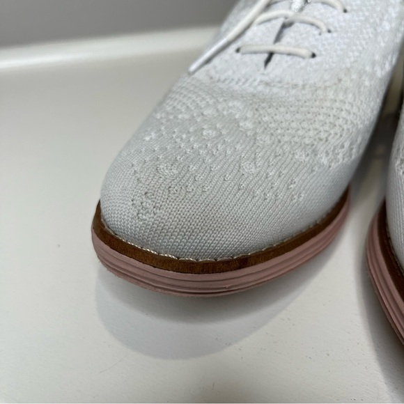 Cole Haan Originalgrand Stitchlite Wingtip Oxford White Pink - Picture 6 of 14